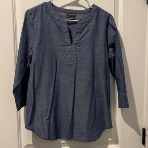 Van Heusen Navy Blue Blouse